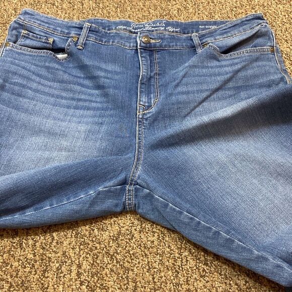 Gloria Vanderbilt All Around SLIMMING Effects Rail Straight Plus Sz 18 Stretch - Picture 10 of 11